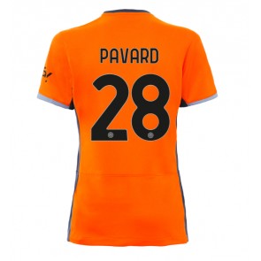 Inter Milan Benjamin Pavard #28 Rezervni Dres za Ženska 2023-24 Kratak Rukavima